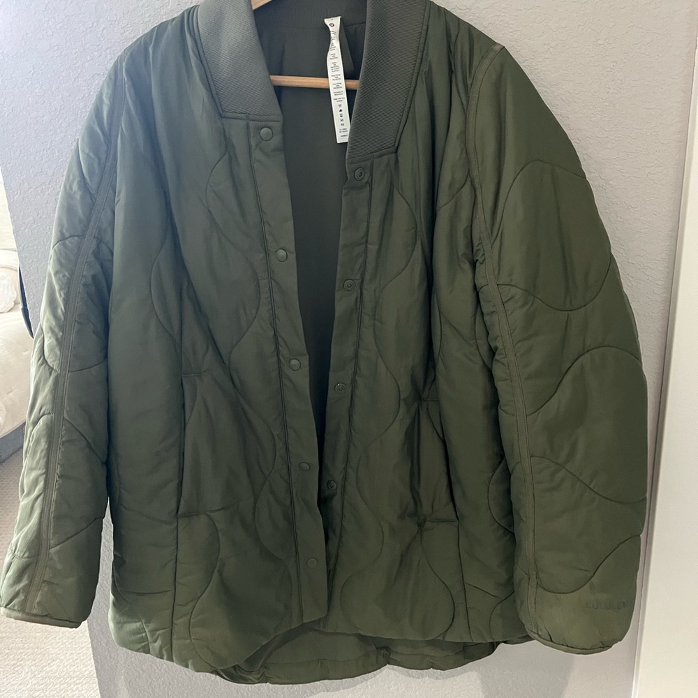 Insulated long snap front jacket